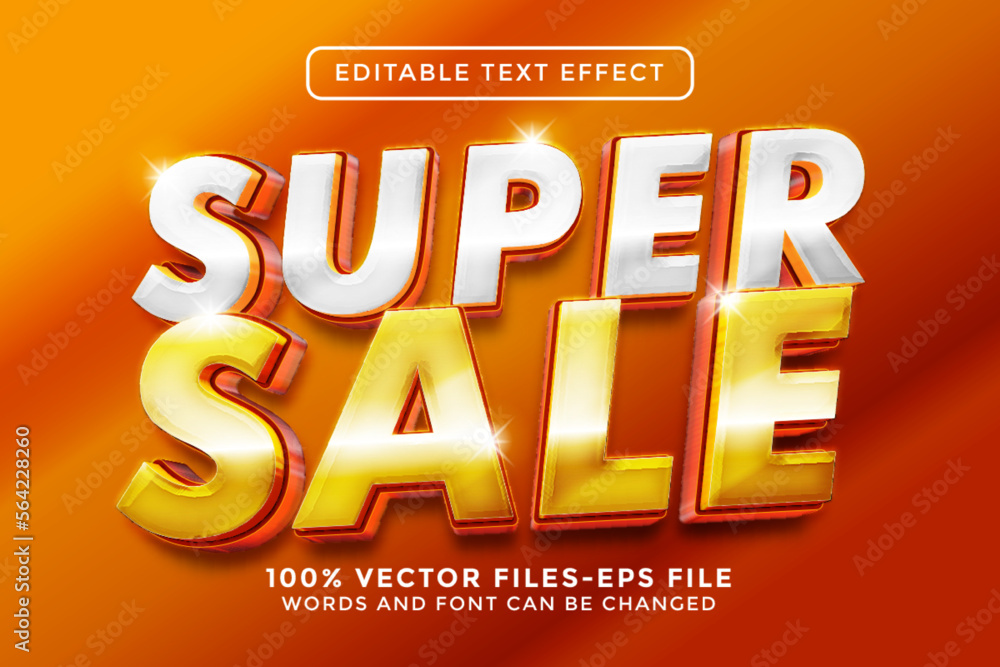 Super Sale Editable Text Effect