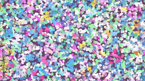 abstract graphic design of colorful floral pattern background