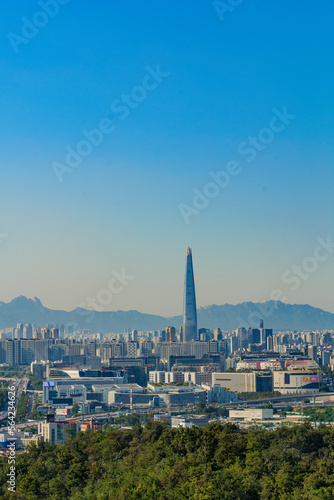 Photography lotte tower in seoul