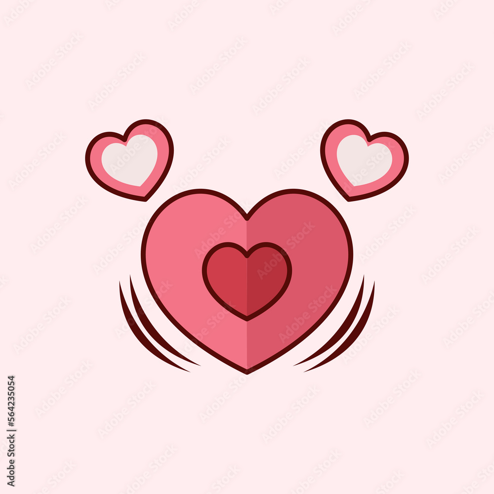 vector collection of cartoon valentine elements