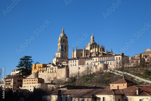 Panoramic view of Segovia, Spain