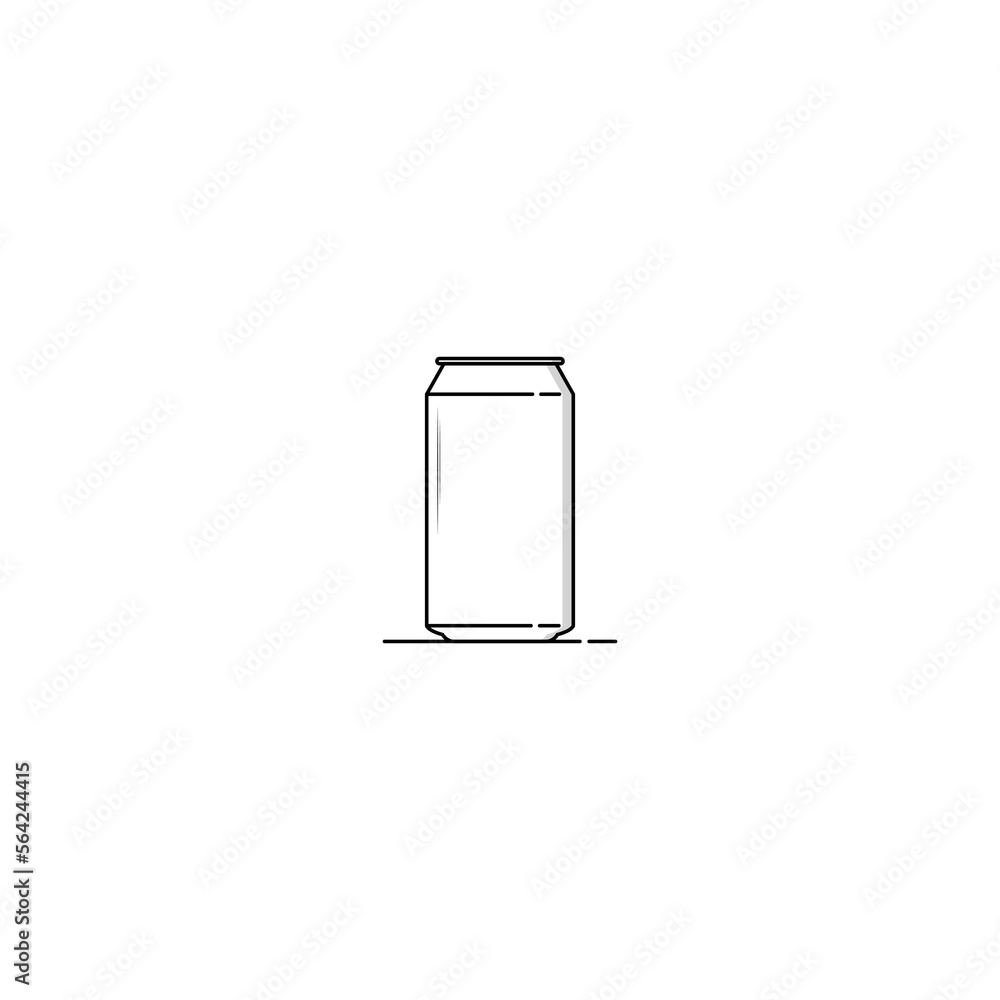 Canned drink icon vector graphics Canned drink icon vector graphics