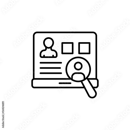 Recruitment icon in vector. Logotype