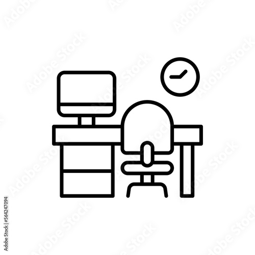 Workplace icon in vector. Logotype
