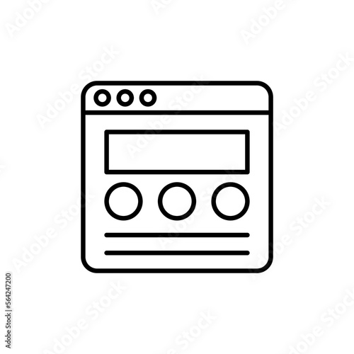 Onsite Content icon in vector. Logotype