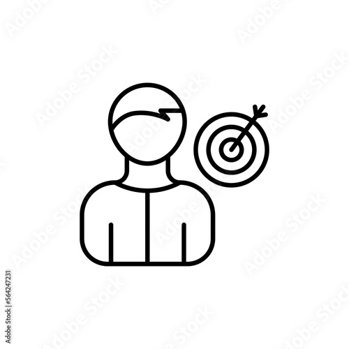 Persona icon in vector. Logotype