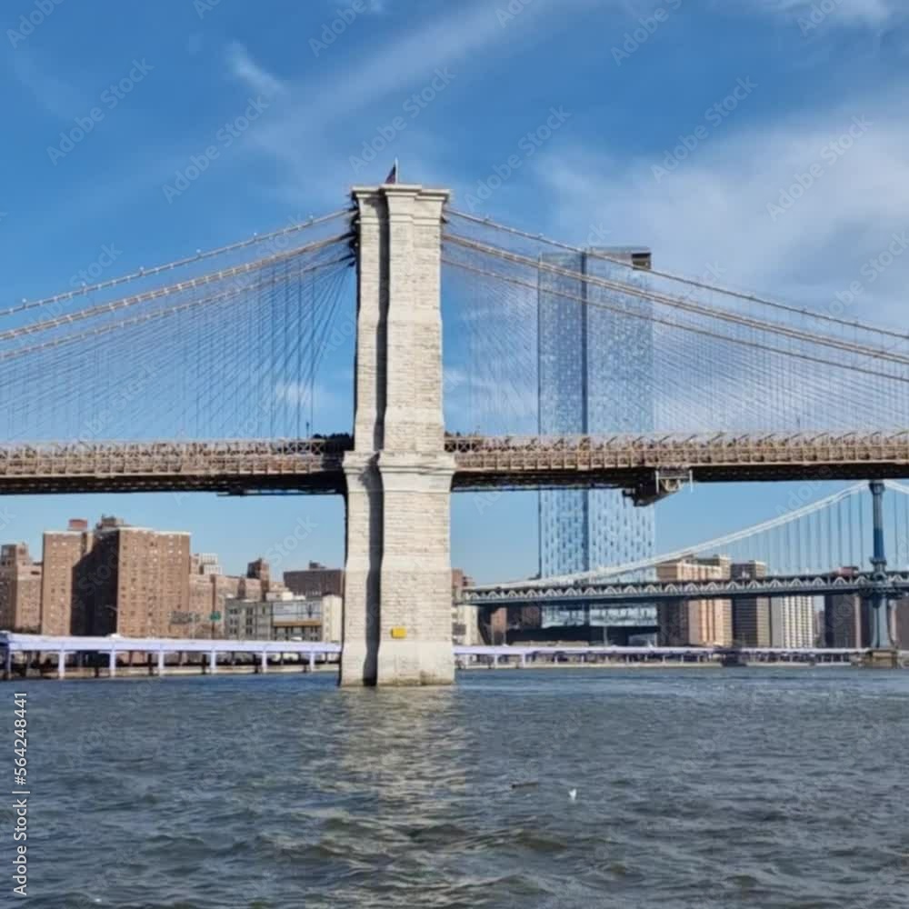New York Brooklyn Bridge Hyper lapse New York Brooklyn Bridge Hyper lapse
