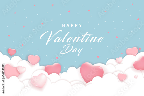 Valentine's day concept posters set. Vector illustration. red and pink paper hearts with frame on geometric background. Cute love sale banners or greeting cards. love romantic happy graphic design