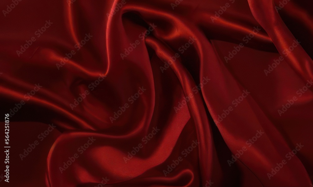 red satin cloth crated with generative ai red satin cloth crated with generative ai