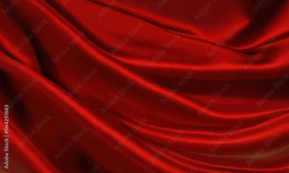 red satin cloth crated with generative ai red satin cloth crated with generative ai