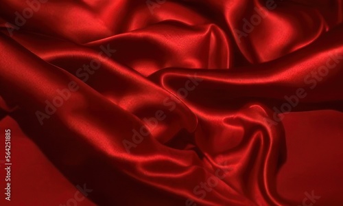 red satin cloth crated with generative ai