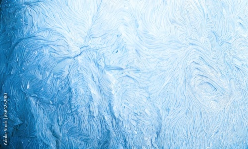 blue ice texture background created with generative ai