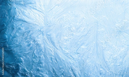 blue ice texture background created with generative ai