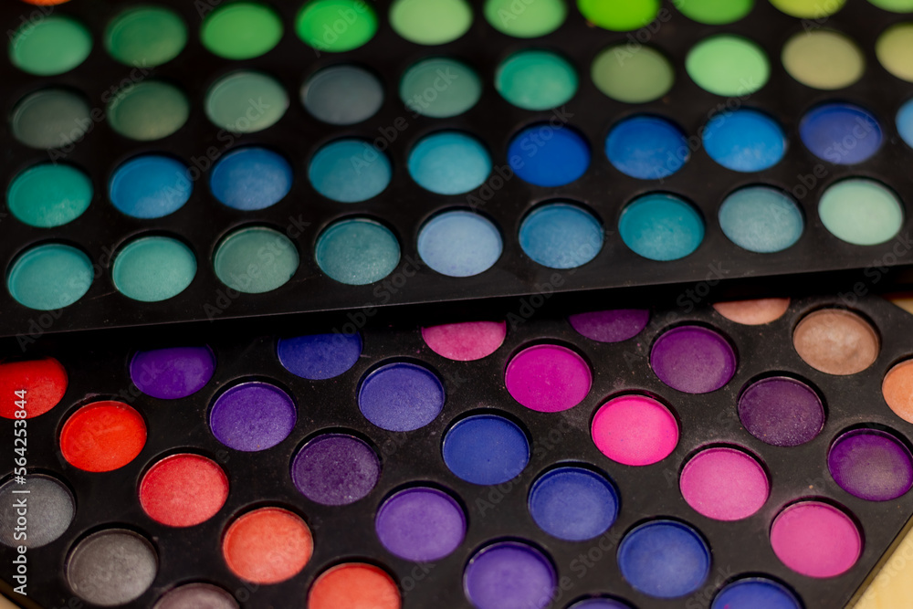 close up of colorful eyeshadow close up of colorful eyeshadow