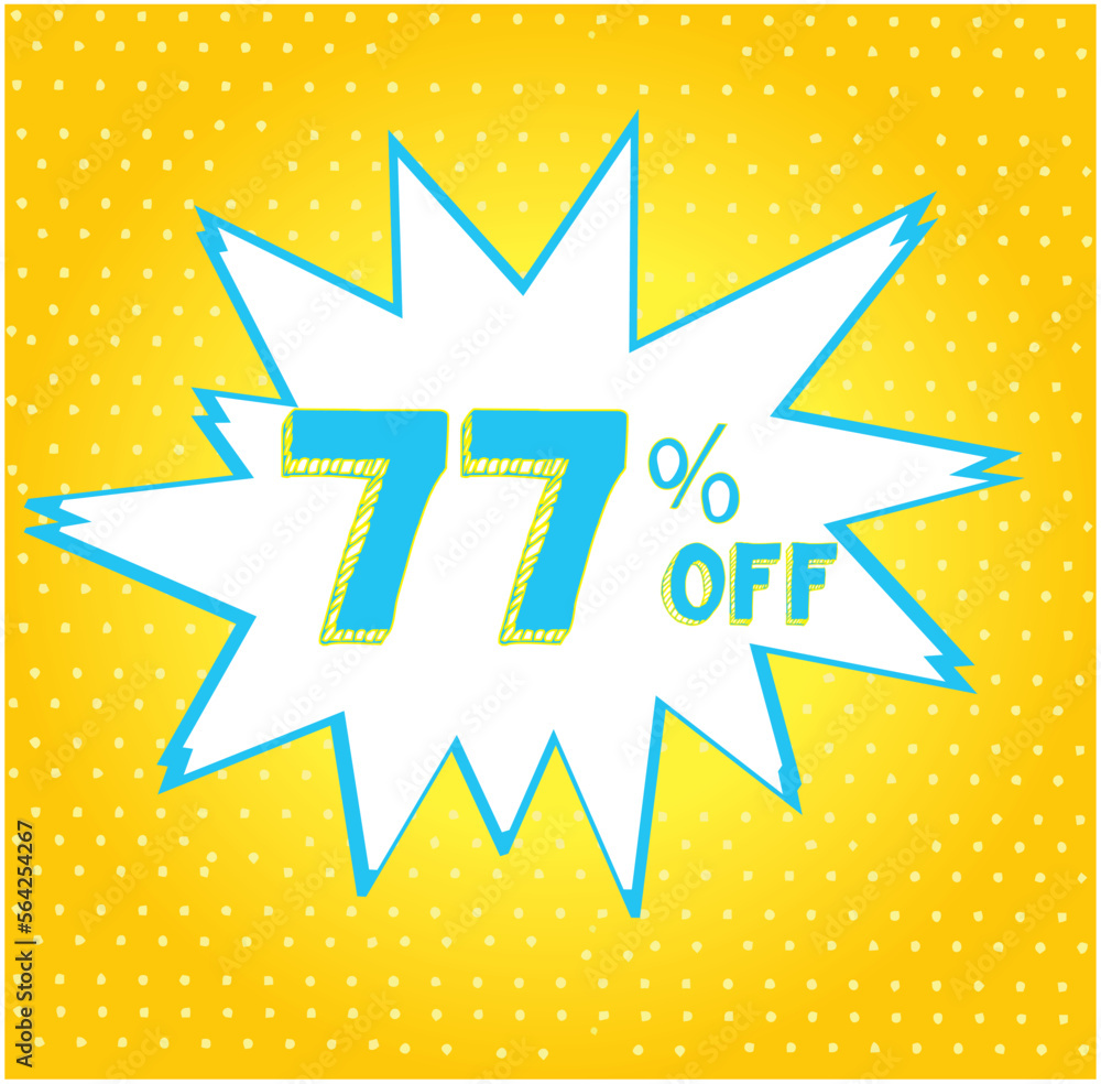 Fototapeta premium deals comic style discount promotion
