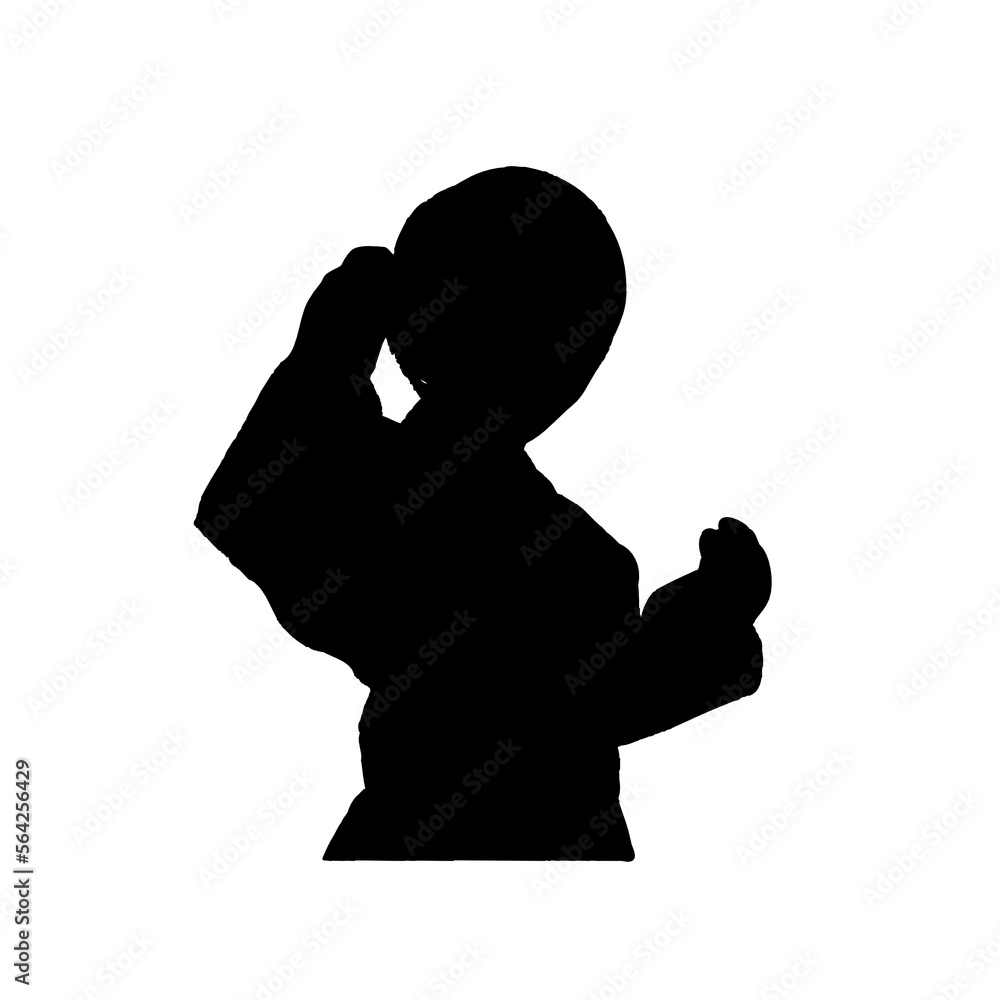 silhouette of a kungfu martial arts moves with transparent background silhouette of a kungfu martial arts moves with transparent background