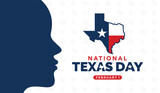 National Texas Day. February 1. The 28th State of United States of America. Vector Illustration.