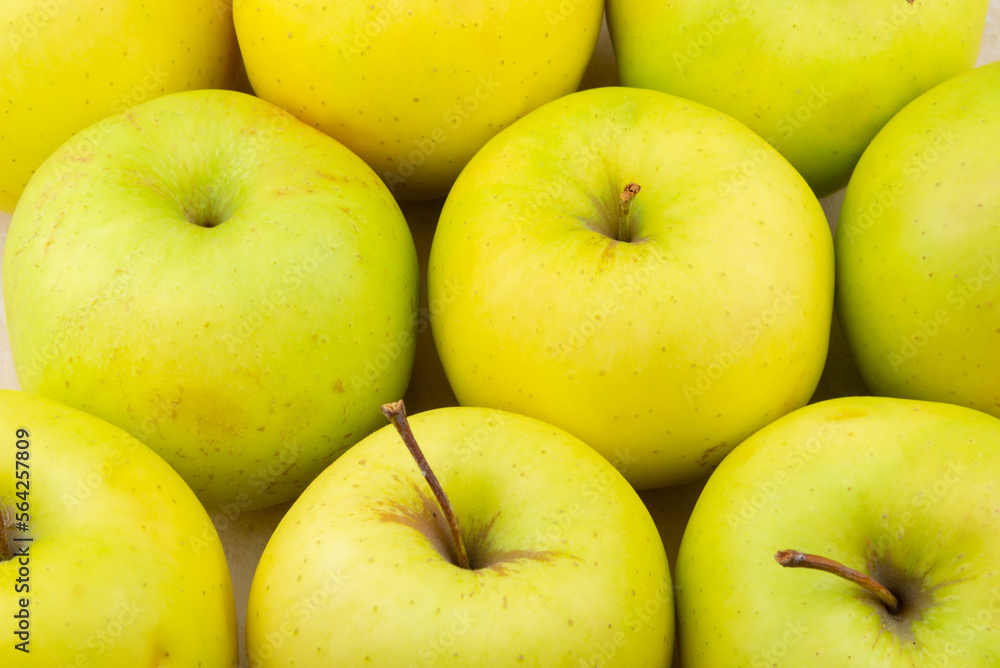 Multitude of yellow apples, useful as a background. Apple is often indicated for an healty diet, including vegetarian. Multitude of yellow apples, useful as a background. Apple is often indicated for an healty diet, including vegetarian.