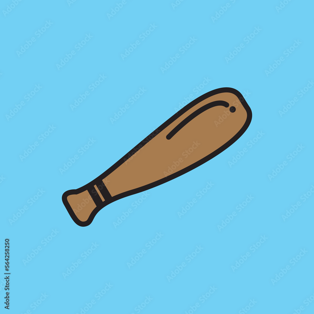 illustration vector graphic of baseball bat good for logo sport small ball. illustration vector graphic of baseball bat good for logo sport small ball.