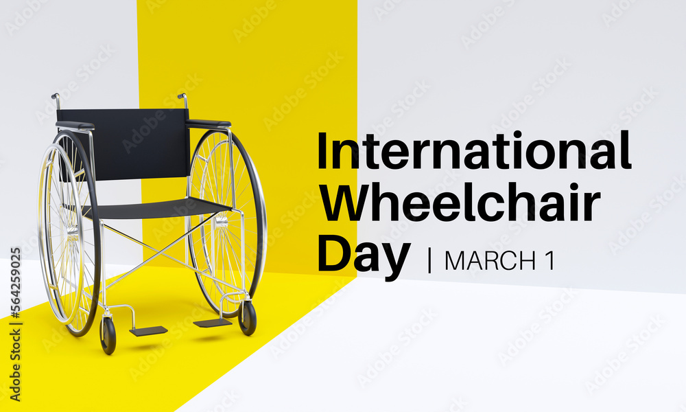 ภาพประกอบสต็อก International Wheelchair Day is celebrated each year on