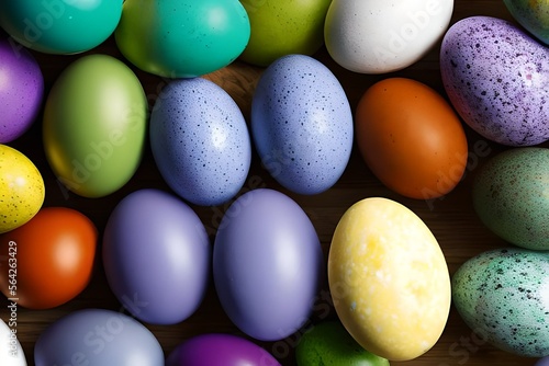 colorful easter eggs background