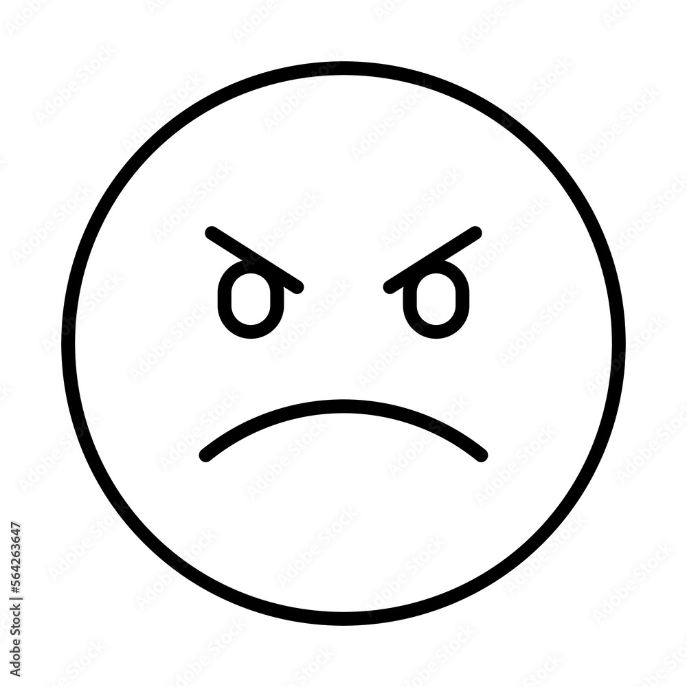 Angry Emoji, Emoticon Icon Logo Design Vector Template Illustration Sign And Symbol Pixels Perfect Angry Emoji, Emoticon Icon Logo Design Vector Template Illustration Sign And Symbol Pixels Perfect