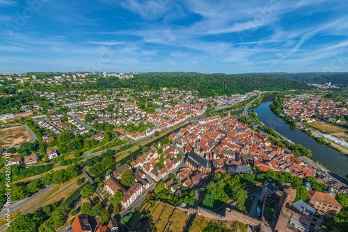 Ausblick auf Wertheim am Main in Tauberfranken