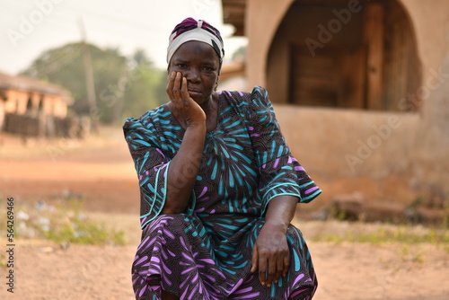 elderly african woman