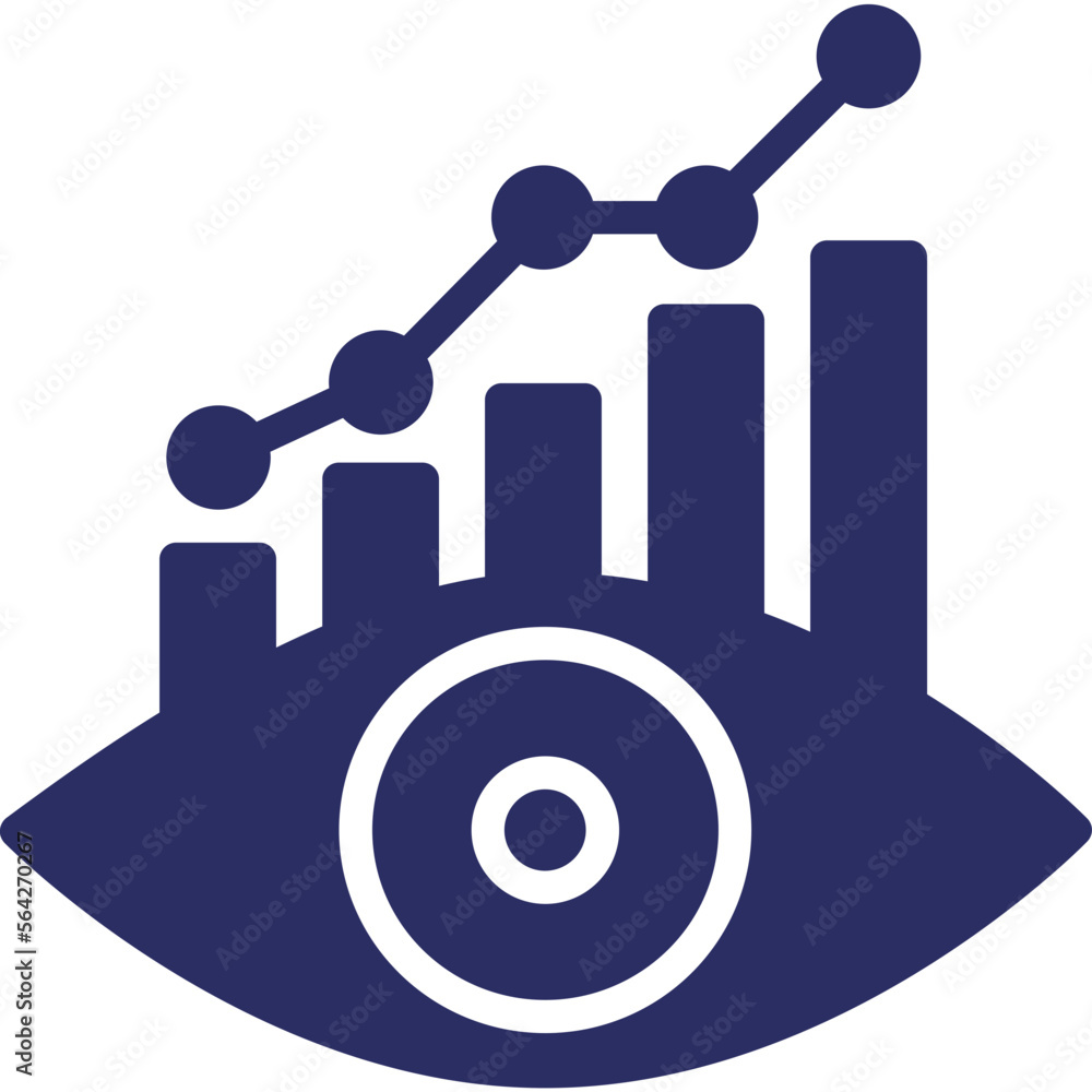 Obraz premium Analysis, eye Vector Icon Fully Editable 