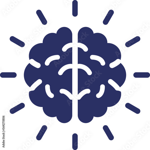 Brain, brain training Vector Icon which can easily modify or edit

