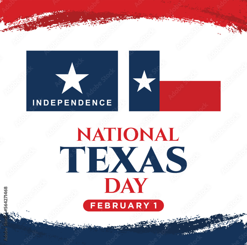 National Texas Day. February 1. The 28th State of United States of America. Vector Illustration. National Texas Day. February 1. The 28th State of United States of America. Vector Illustration.