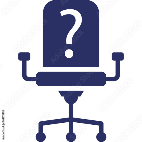 Chair, employment Vector Icon which can easily modify or edit
