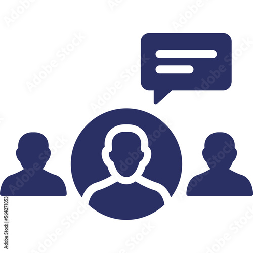 Chat bubble, consulting Vector Icon which can easily modify or edit

