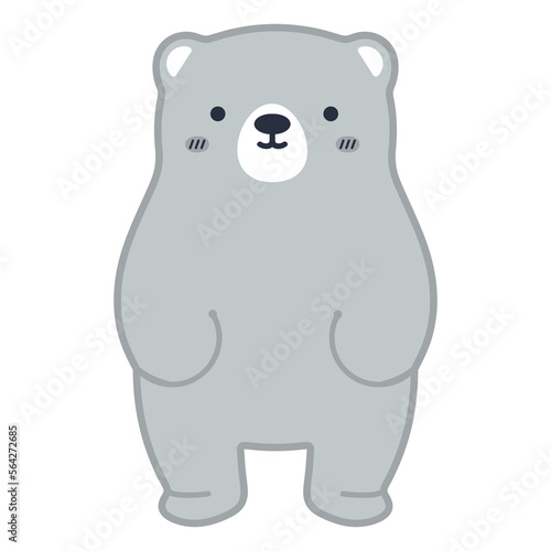 Cute Bear Cartoon design doodle icon