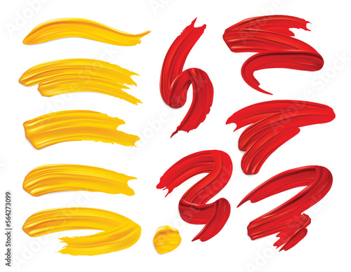 Brush Stroke Shapes Set