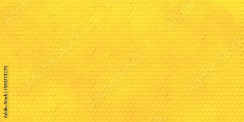 Honeycomb pattern. Abstract background in yellow color. Honeycomb with honey seamless pattern vector illustration