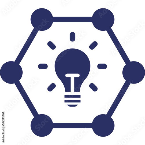 Bulb, crowdsourcing Vector Icon
