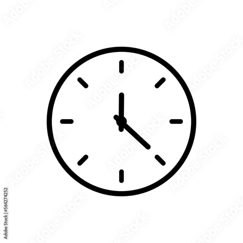 Clock vector icon
