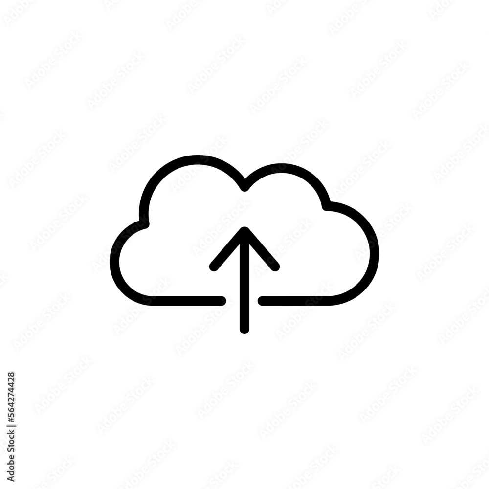 cloud upload vector icon
