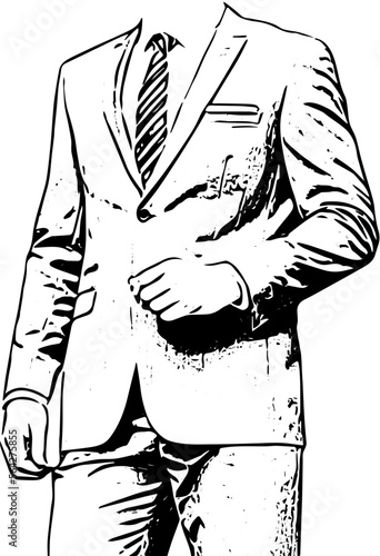 A suited handsome man