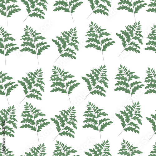 Seamless Pattern of floral leaf Background