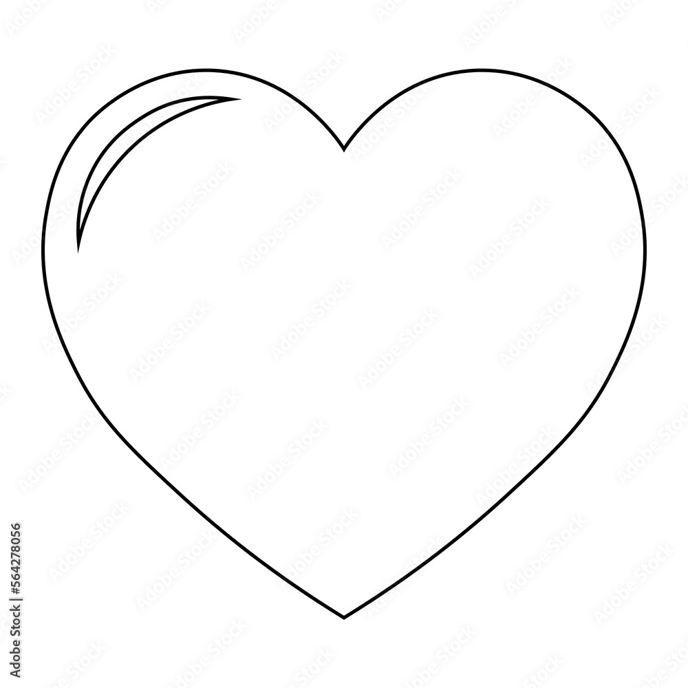 Simple illustration of heart icon for St. Valentines Day Simple illustration of heart icon for St. Valentines Day