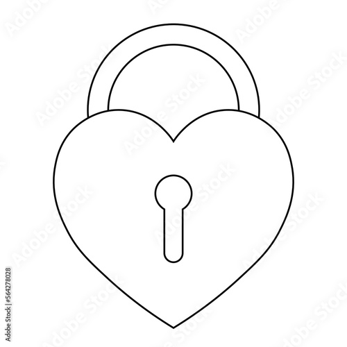 Simple illustration of heart icon for St. Valentines Day