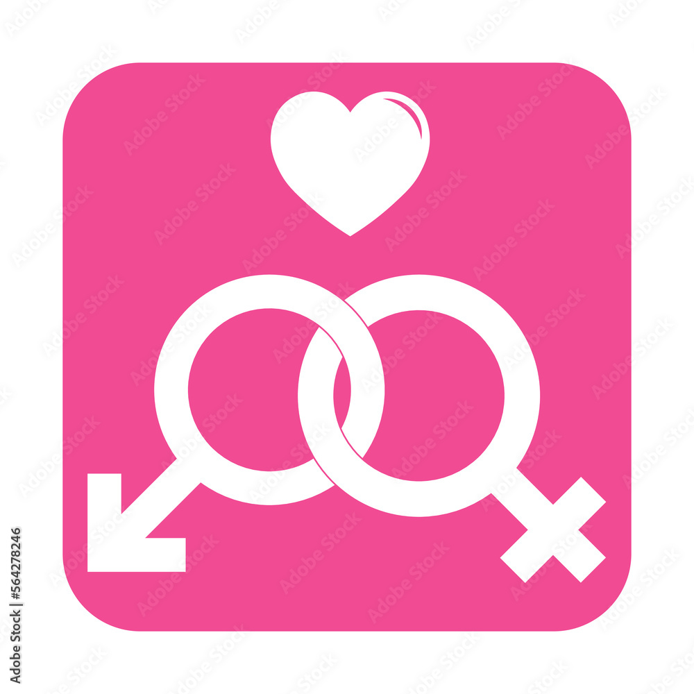 Simple illustration of Mars and Venus symbol Concept of gender symbols Simple illustration of Mars and Venus symbol Concept of gender symbols