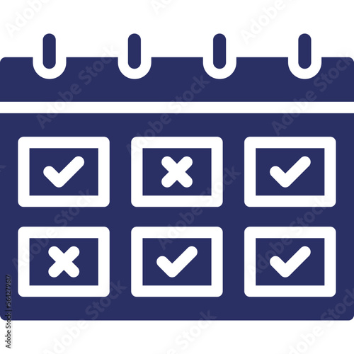 Appointment, attendance Vector Icon

