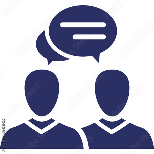 Chat bubble, consulting Vector Icon
