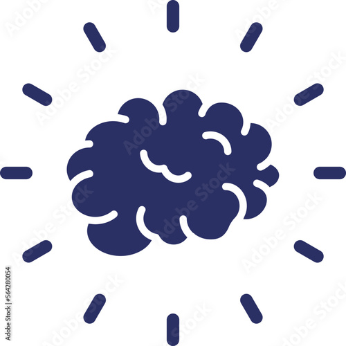 Brainstorming, curiosity Vector Icon

