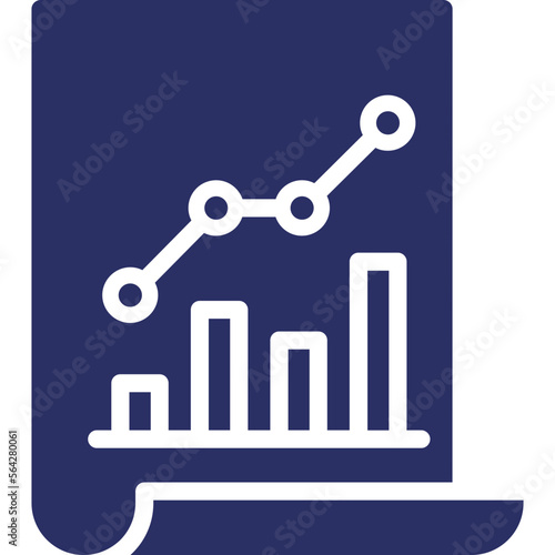 Assessment  bar graph Vector Icon 