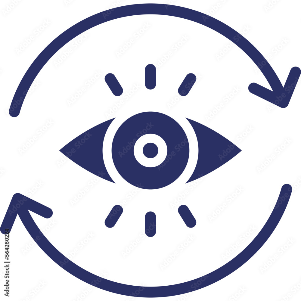 Formation of vision, observation Vector Icon
Formation of vision, observation Vector Icon