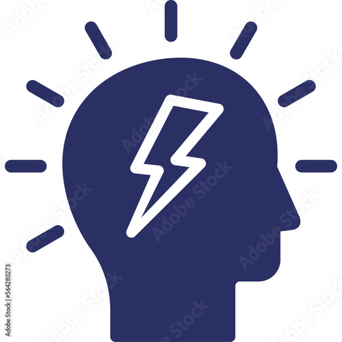 Brainstorm, brainwash Vector Icon

